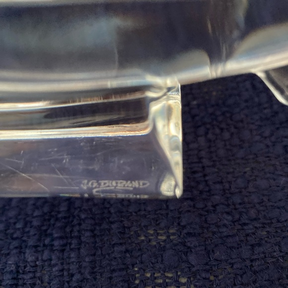 J. G. Durand Clear Cut Glass Sailboat - Picture 7 of 7